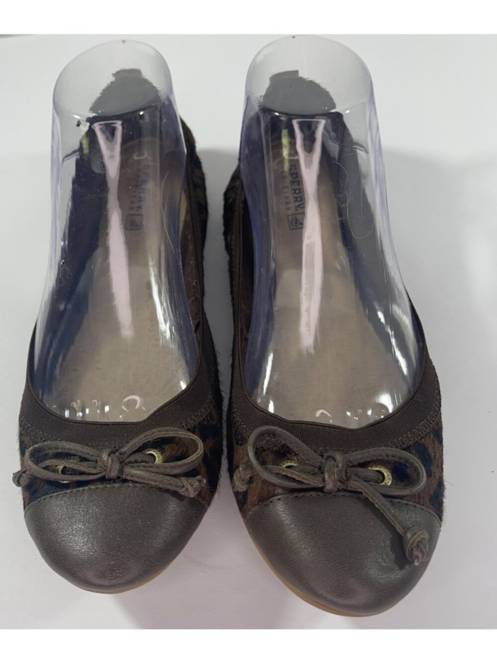 Sperry Leopard women 9 Print Leather Ballet Flats Chic Comfort Everyday Elegance